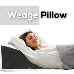 Memory Foam Wedge Pillow | Bed Wedge Pillow | Anti Snoring | Post-Surgery Relief